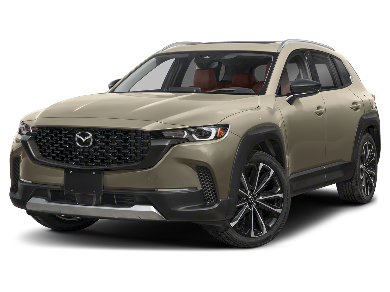 2025 Mazda Mazda CX-50 2.5 Turbo Premium Package in Zircon Sand Metallic — front three-quarter view