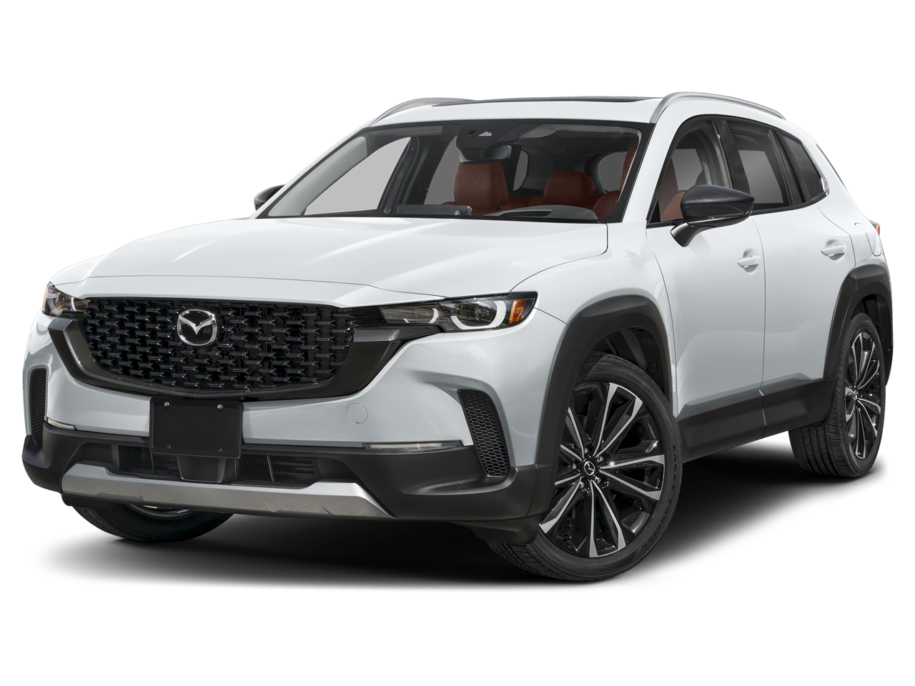 2025 Mazda Mazda CX-50 2.5 Turbo Premium Package in Wind Chill Pearl — front three-quarter view