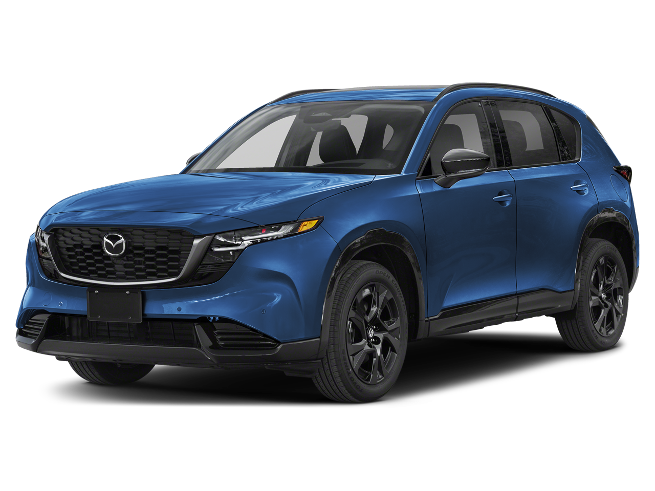 2026 Mazda Mazda CX-5 2.5 S Premium in Navy Blue Mica — front three-quarter view