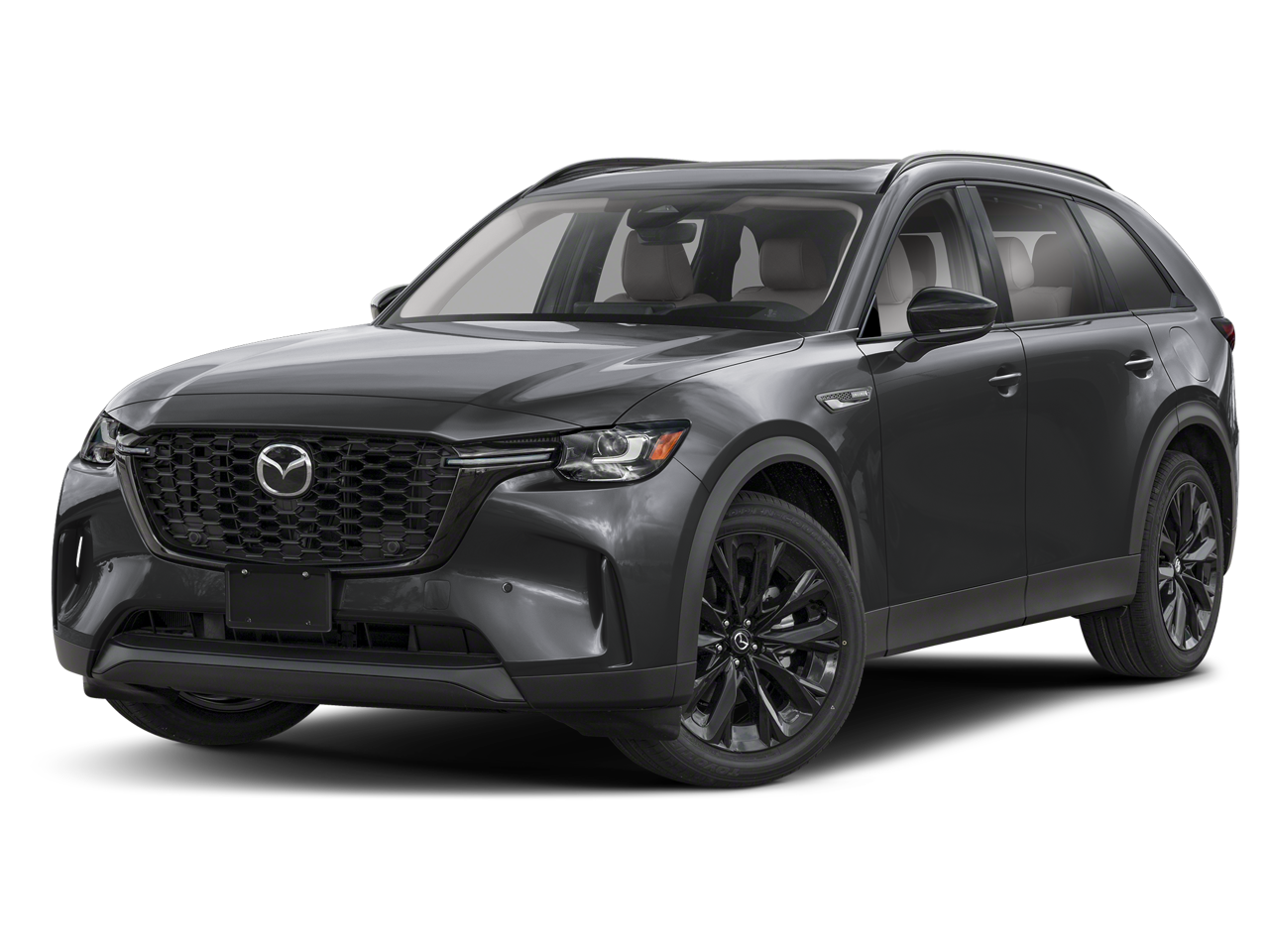 2026 Mazda Mazda CX-90 3.3 Turbo Premium in Machine Gray Metallic — front three-quarter view