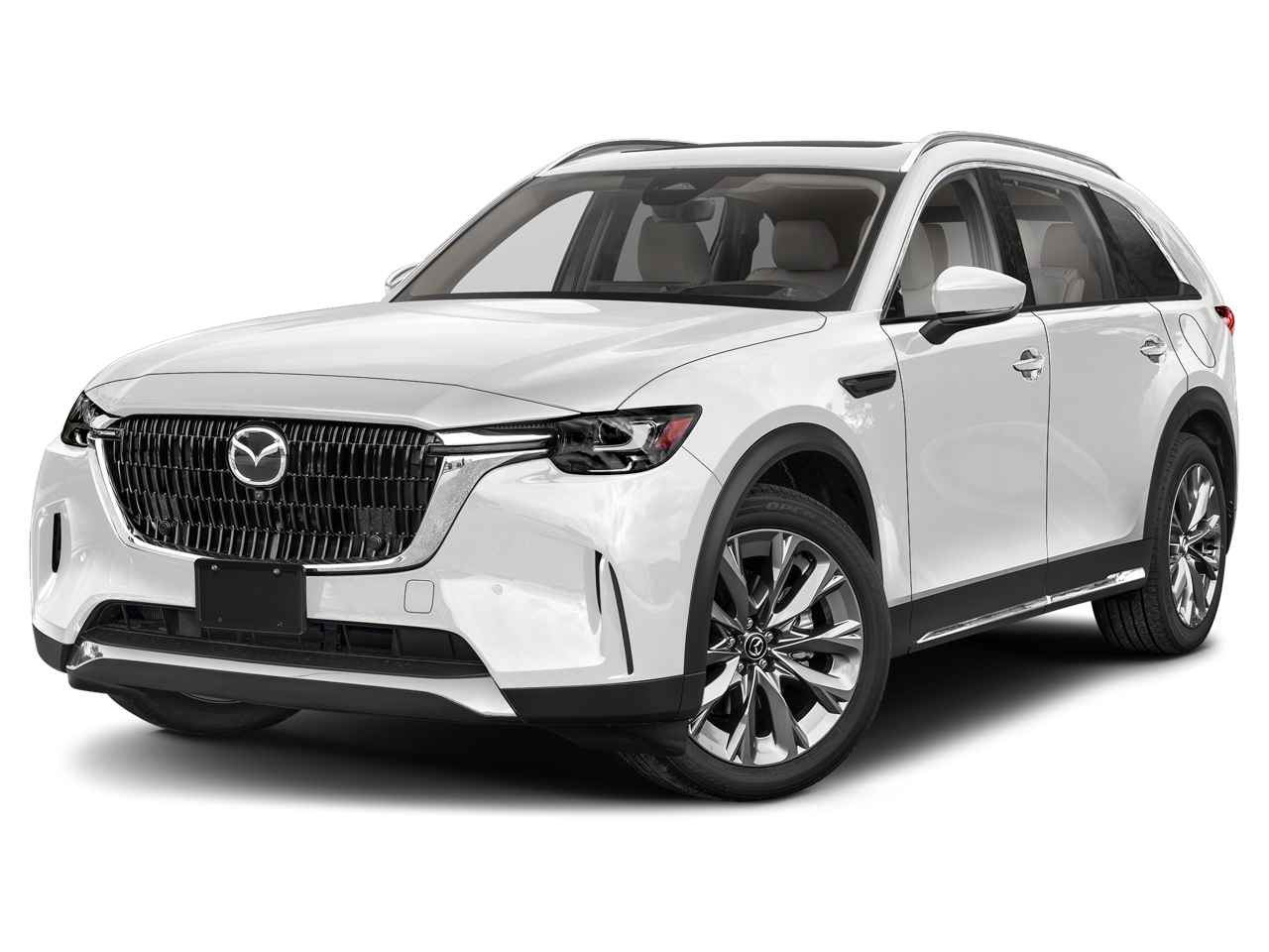 2026 Mazda Mazda CX-90 3.3 Turbo Premium Plus in Rhodium White Premium — front three-quarter view