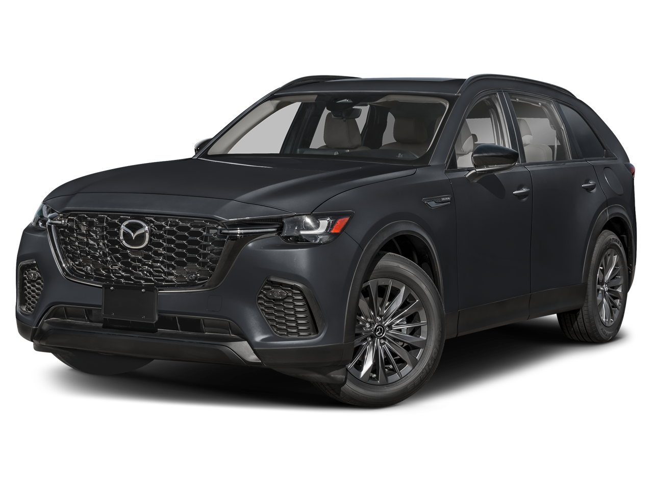 2026 Mazda Mazda CX-70 3.3 Turbo Preferred in Jet Black Mica — front three-quarter view