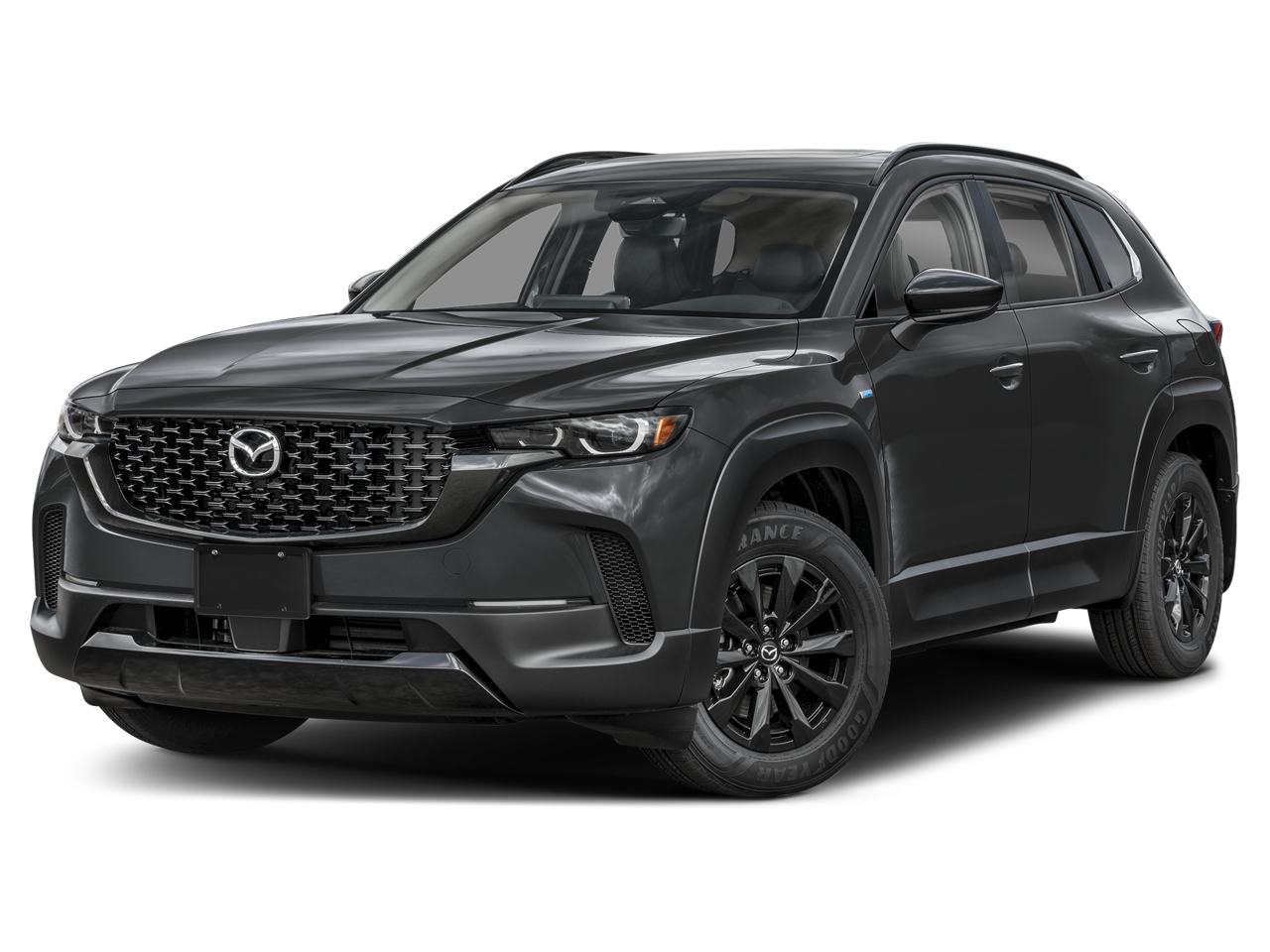 2026 Mazda Mazda CX-50 Hybrid Premium in Machine Gray Metallic — front three-quarter view