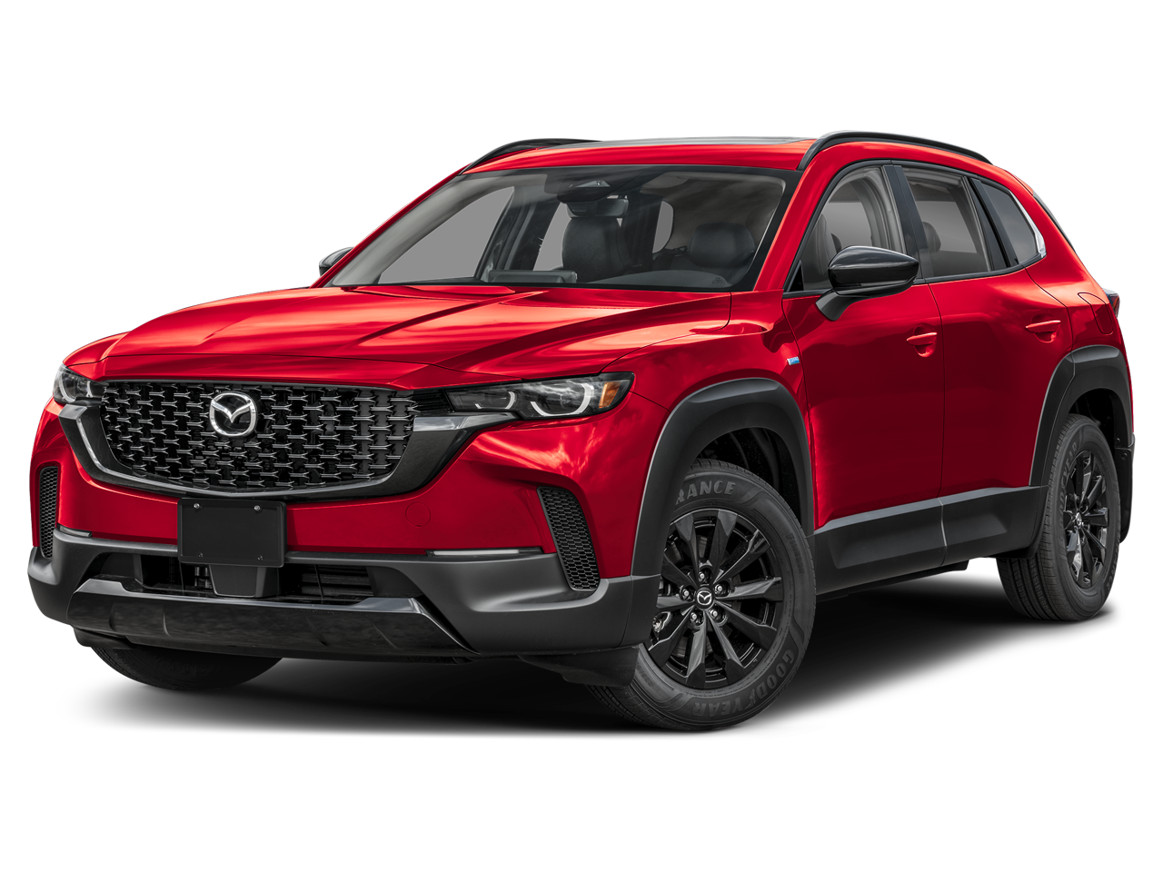 2026 Mazda Mazda CX-50 Hybrid Premium in Soul Red Crystal Metallic — front three-quarter view