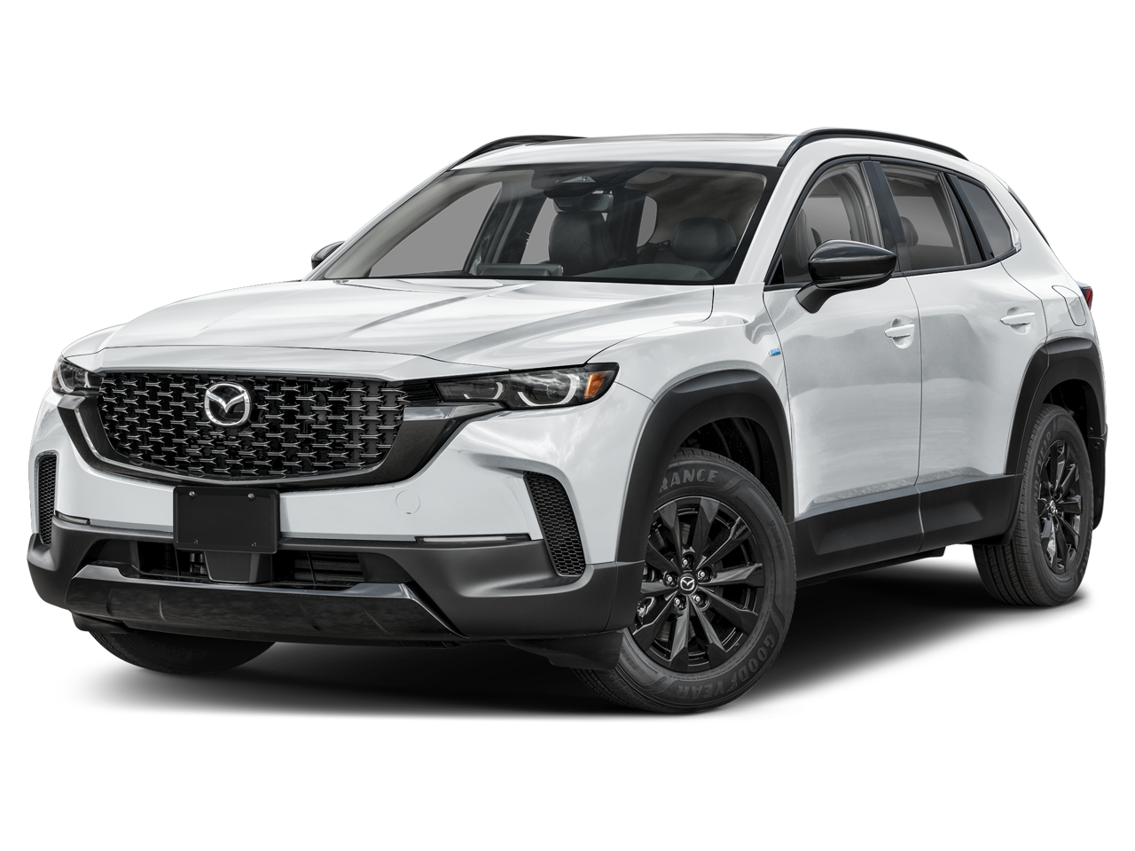 2026 Mazda Mazda CX-50 Hybrid Premium in Wind Chill Pearl — front three-quarter view