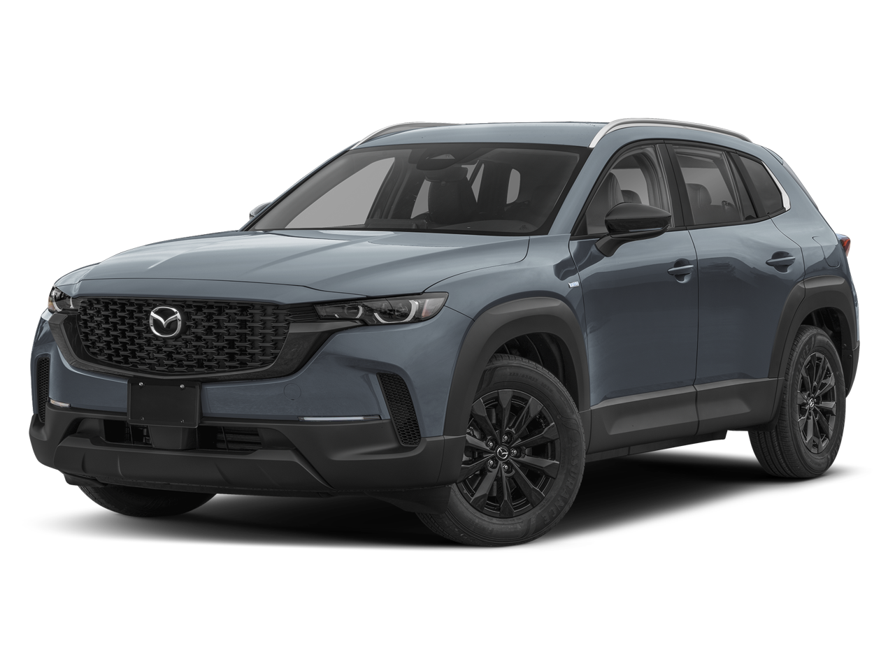 2026 Mazda Mazda CX-50 Hybrid Preferred in Polymetal Gray Metallic — front three-quarter view