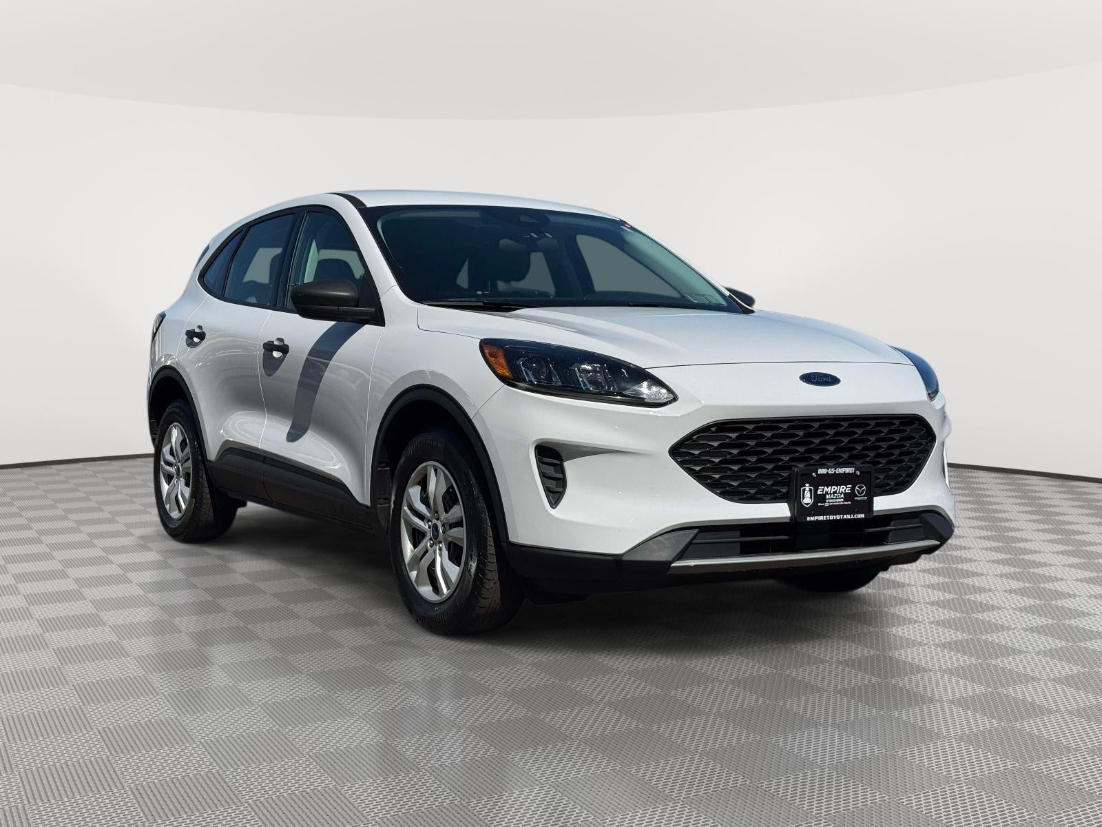 2022 Ford Escape S in Oxford White — front three-quarter view