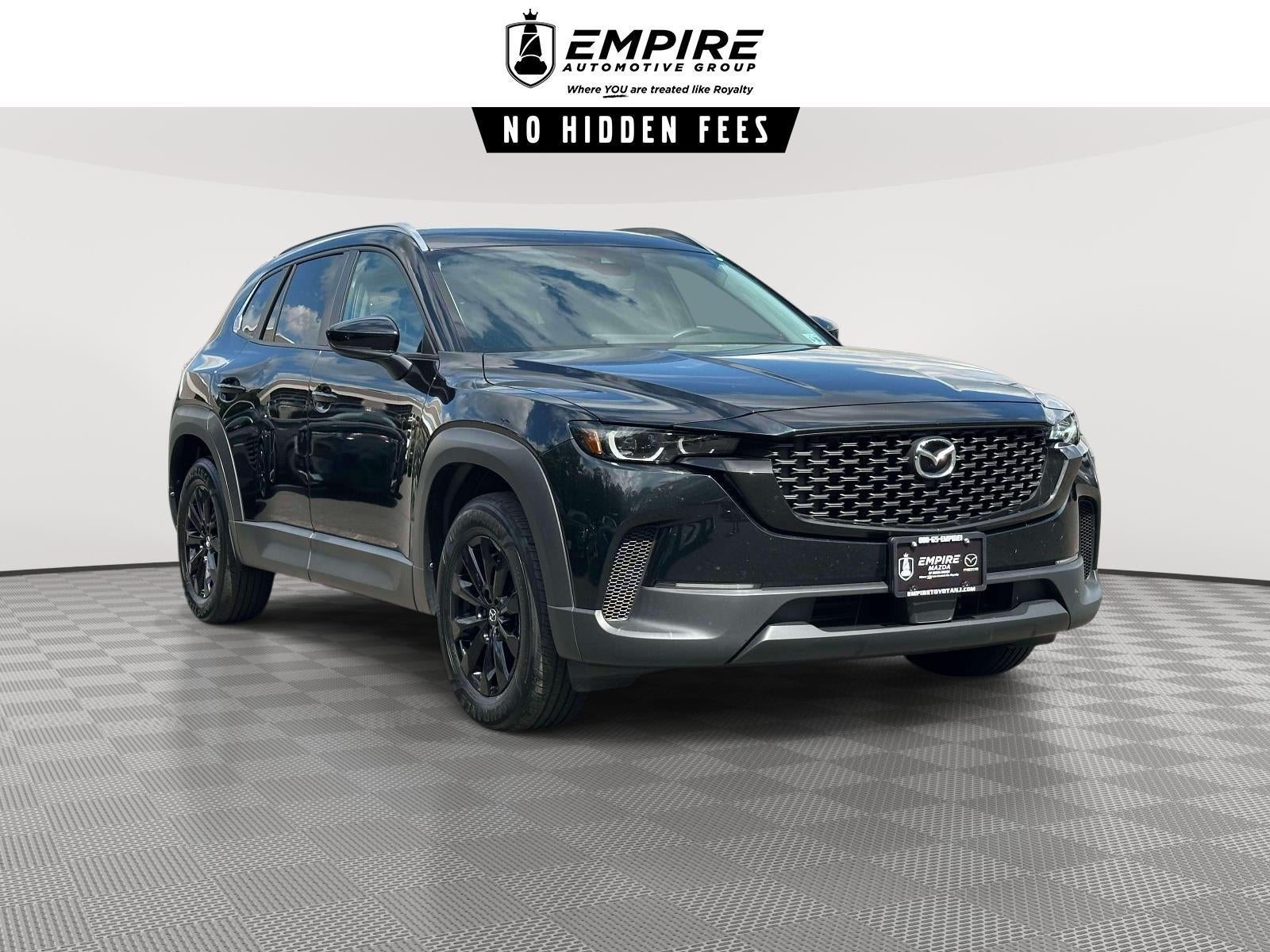 2023 Mazda Mazda CX-50 2.5 S Preferred Plus in Jet Black Mica — front three-quarter view