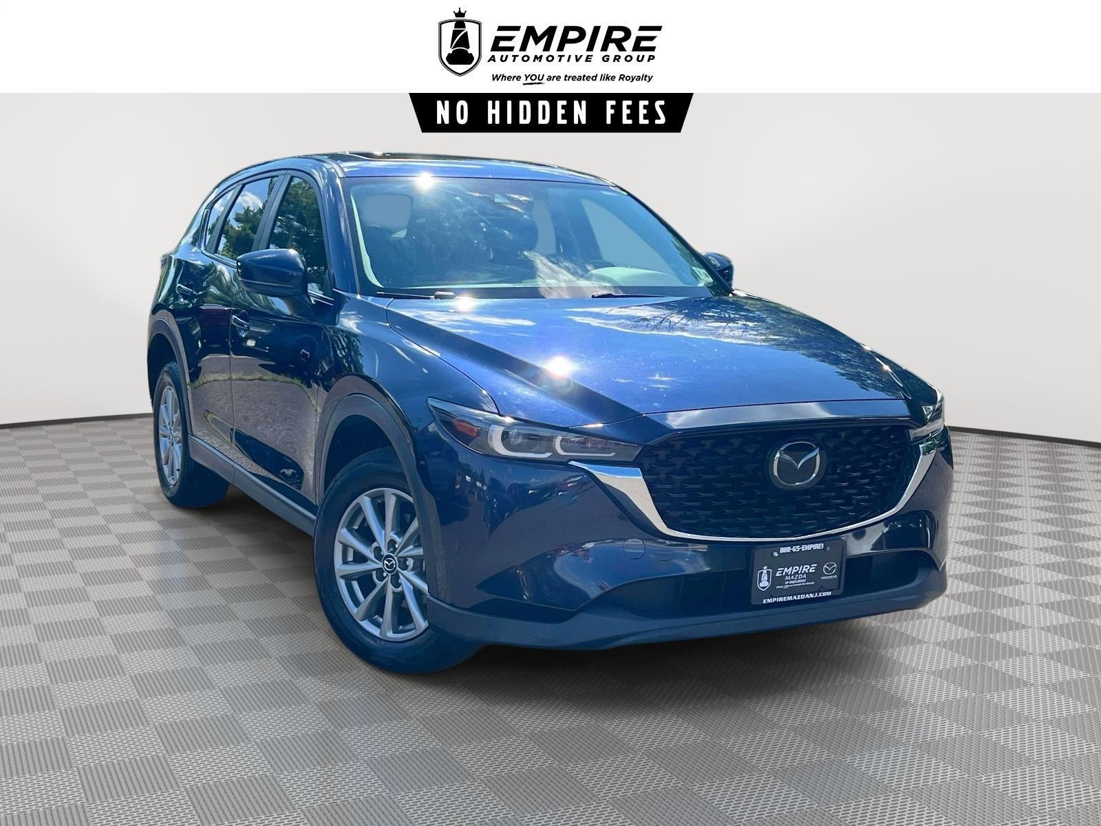 2023 Mazda Mazda Cx-5 2.5 S Preferred Package in Deep Crystal Blue Mica — front three-quarter view