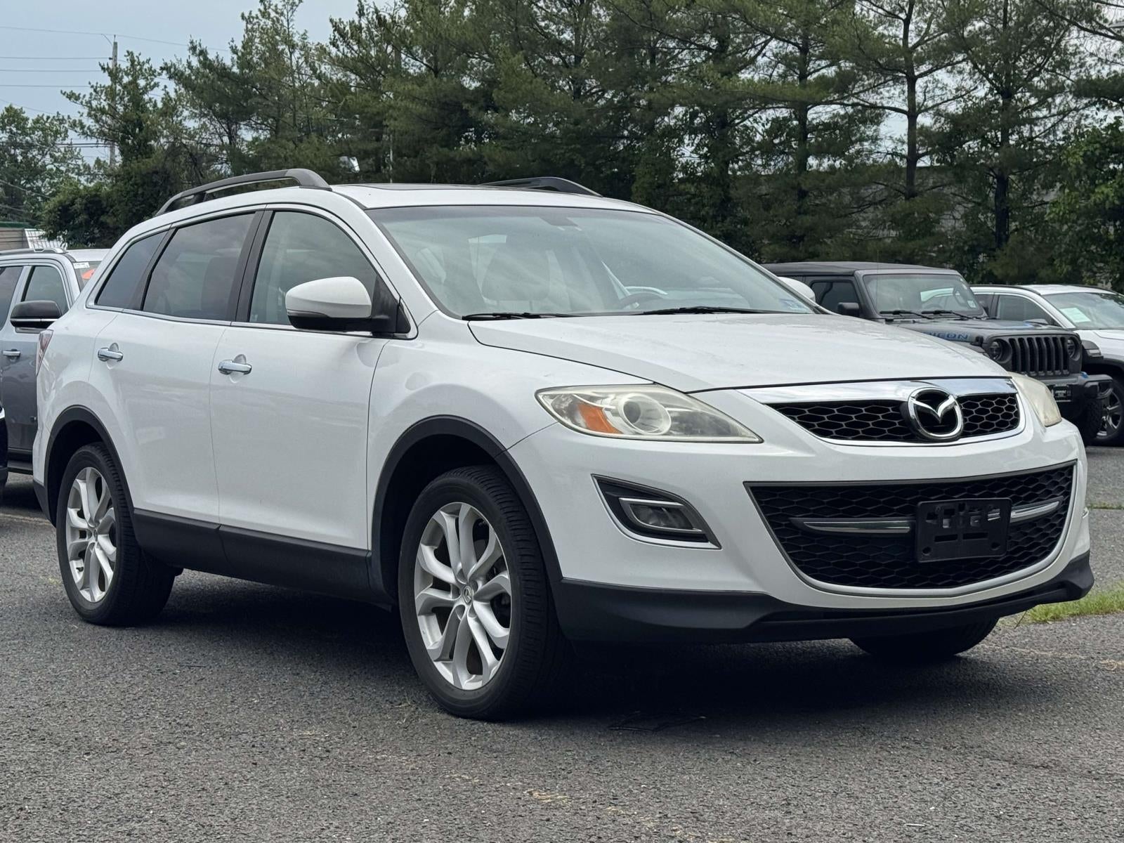 2012 Mazda Mazda CX-9 Grand Touring in Crystal White Pearl Mica — front three-quarter view