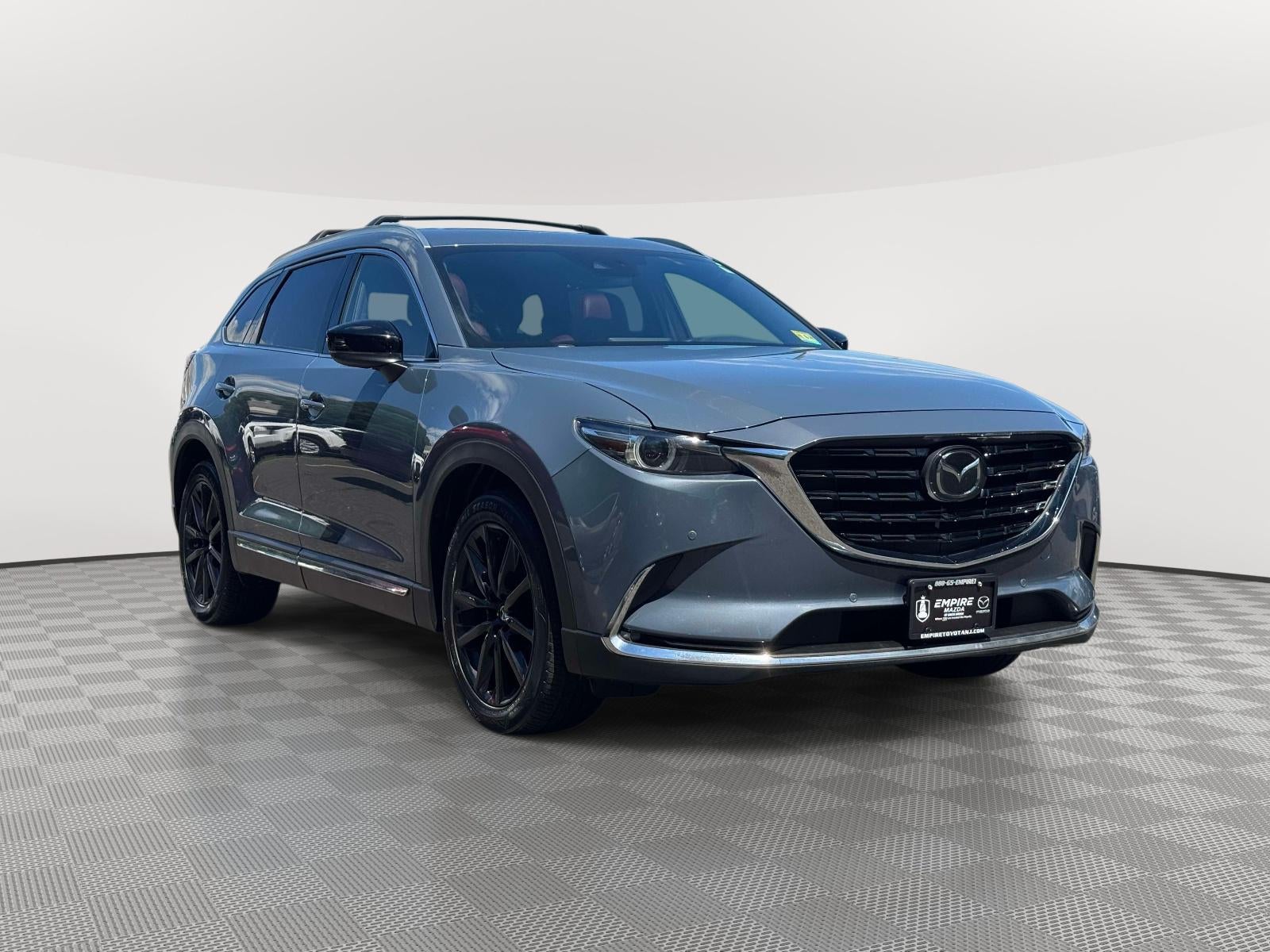 2021 Mazda Mazda CX-9 Carbon Edition in Polymetal Gray — front three-quarter view