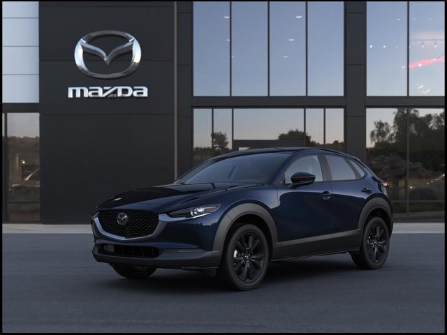 2026 Mazda Mazda CX-30 2.5 S Select Sport AWD in Deep Crystal Blue Mica — front three-quarter view