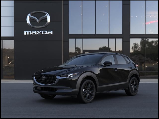 2026 Mazda Mazda CX-30 2.5 S Select Sport AWD in Jet Black Mica — front three-quarter view