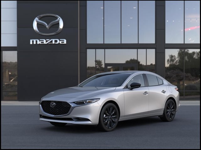 2026 Mazda Mazda3 Sedan 2.5 S Select Sport in Platinum Quartz Metallic — front three-quarter view