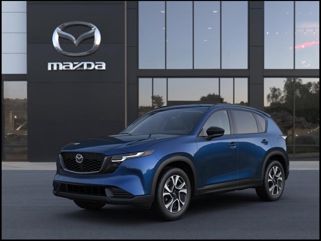 2026 Mazda Mazda CX-5 2.5 S Preferred AWD in Navy Blue Mica — front three-quarter view