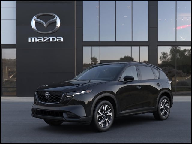 2026 Mazda Mazda CX-5 2.5 S Preferred AWD in Jet Black Mica — front three-quarter view