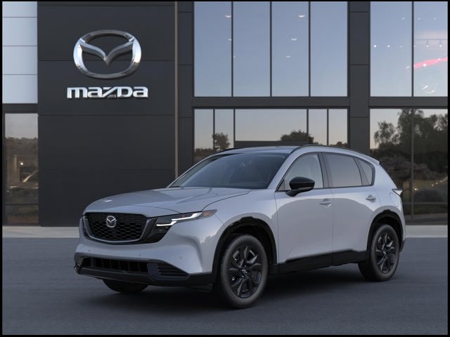 2026 Mazda Mazda CX-5 2.5 S Premium AWD in Aero Gray Metallic — front three-quarter view