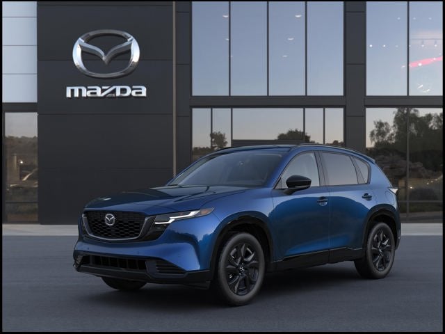 2026 Mazda Mazda CX-5 2.5 S Premium AWD in Navy Blue Mica — front three-quarter view